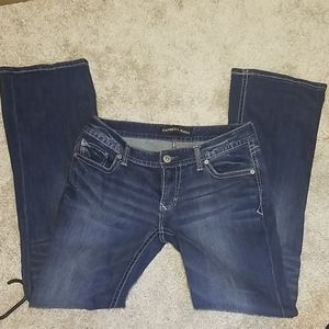 Express Stella Low Rise Boot Cut Jeans